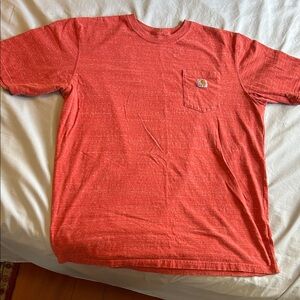 Carhartt Men's Orange Pocket T-Shirt Sz XL Tall Original Fit